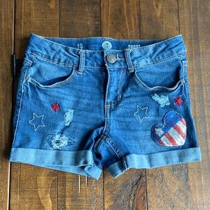 ❤️ SO Girls Denim Shorts Size 10 #171